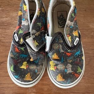 Vans Kids Sneakers with Dinosaur Print - Multicolor
